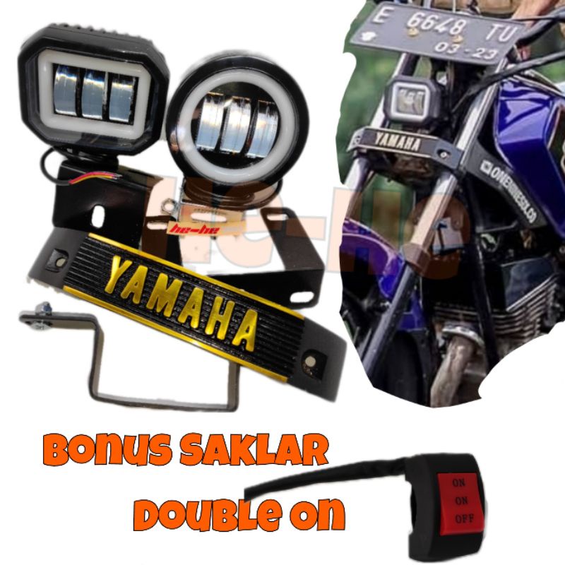 LED DAYMAKER RX KING+KUMIS YAMAHA PLAT NOMER ATAS RX KING LAMPU DEPAN RX KING RXK RX SPESIAL PNP