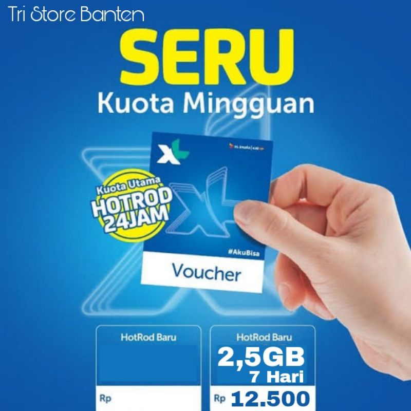 VOUCHER XL HOTROD 2,5GB 7HARI