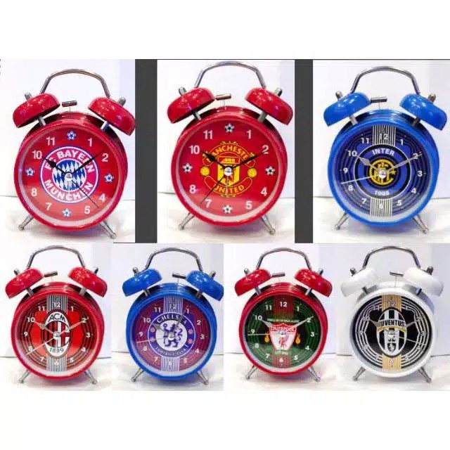 KARUNIA JAM - JAM BEKER BOLA KRING BESAR JAM WEKER BOLA JAM BEKER BOLA MU CHELSEA MILAN