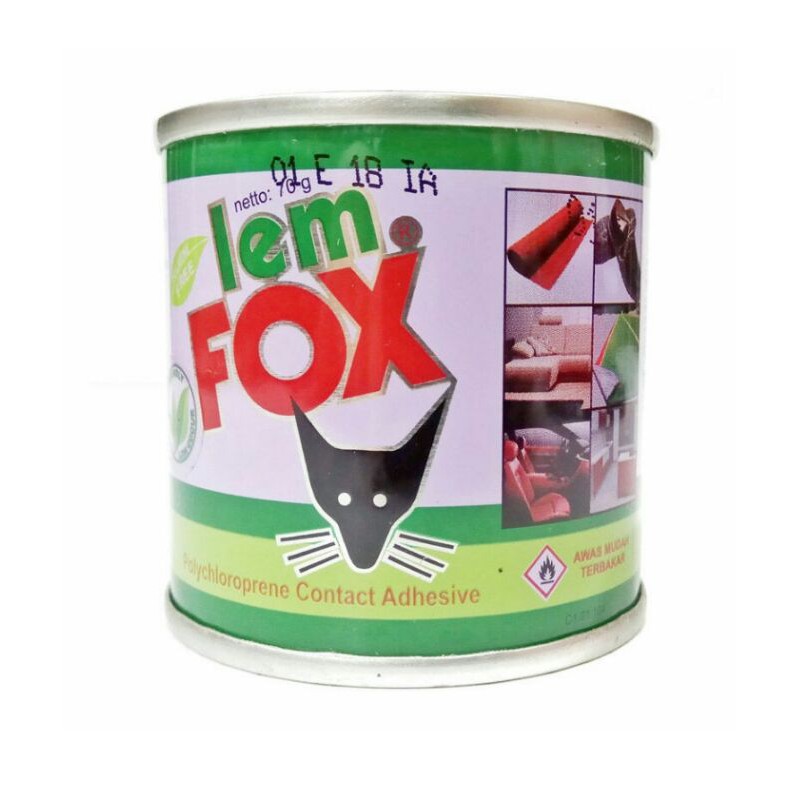 

Lem FOX hijau kaleng 70gram. MURAH ORIGINAL LANGSUNG KIRIM!!!
