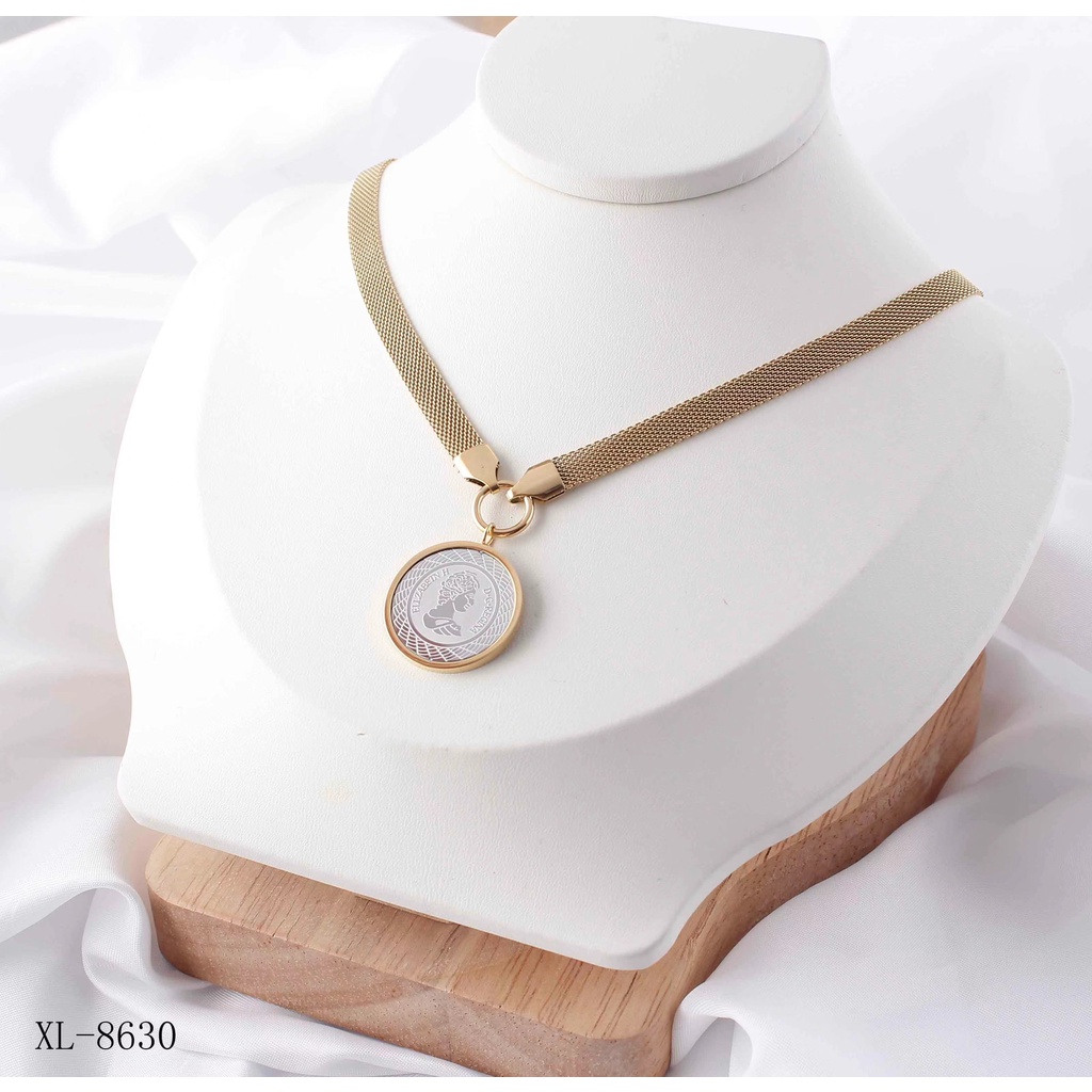 Set Titanium Perhiasan Kalung/Gelang Permata Fashion Jewellery 8630,3204