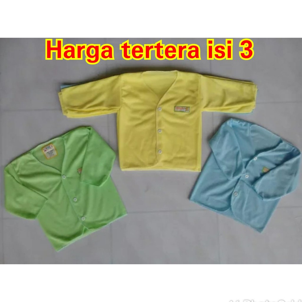 Baju bayi Neci Label panjang isi 3 Termurah