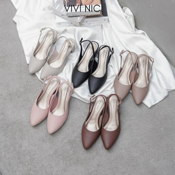 Vivi Nici - Selena Sepatu Sandal Mules Hak 5 cm