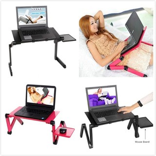  Meja  Laptop  Lipat  Portable  Stand  Aluminium  Cooler  Big  Fan  