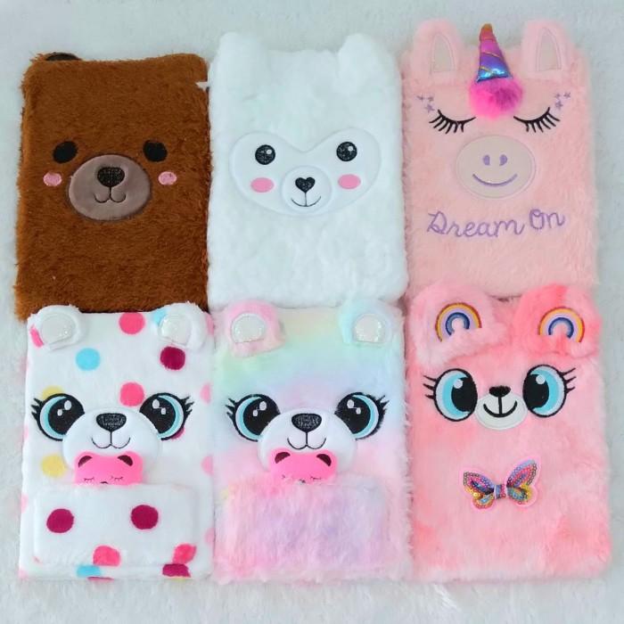 

Notebook buku tulis bulu diary motif kelinci/rubah lucu