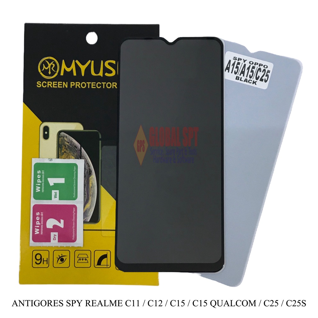 SPY REALME C11 / ANTIGORES SPY / TEMPERED GLASS C12 / C15 / C15 QUALCOMM / C25 / C25S