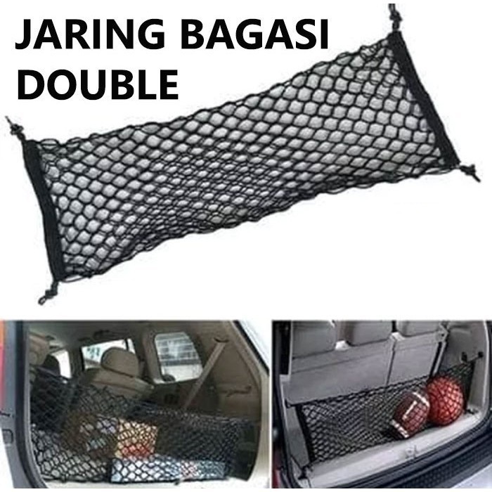 barokah gamis Jaring Double Cargo Bagasi Mobil | Pengaman Car Trunk Net Premium