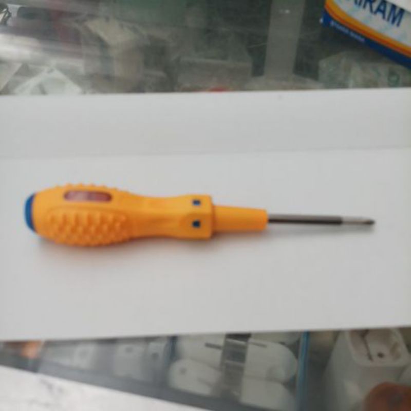 Obeng tespen bolak balik. obeng tespen shukaku. taspen. obeng listrik