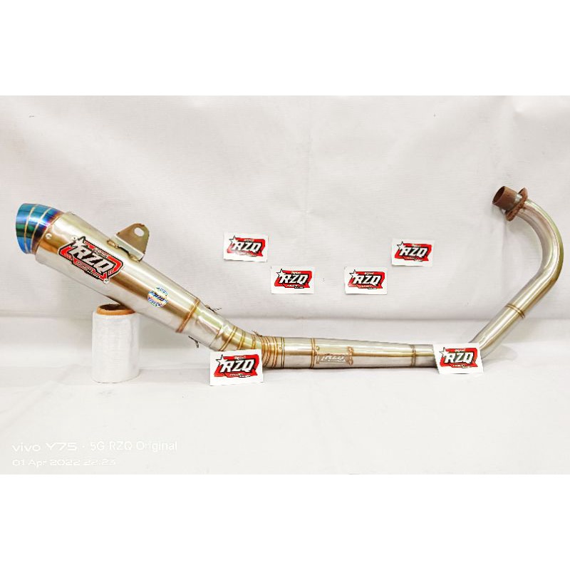 Knalpot RZQ Original kompetisi Jiksaw Blue HEREX PNP MP CB GL TIGER