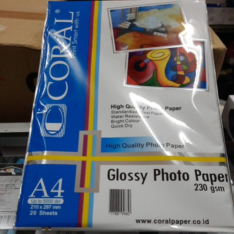 Photo paper glossy