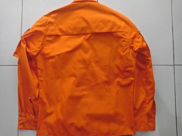 Kemeja Pdl/Lapangan Tactical Khaki/Krem/511 Hitam, AbuTua,Orange Lengan Panjang Ripstop Full Prepet