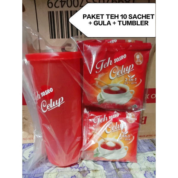 

Paket Teh Celup 10 Sachet Plus Gula FreeTumbler