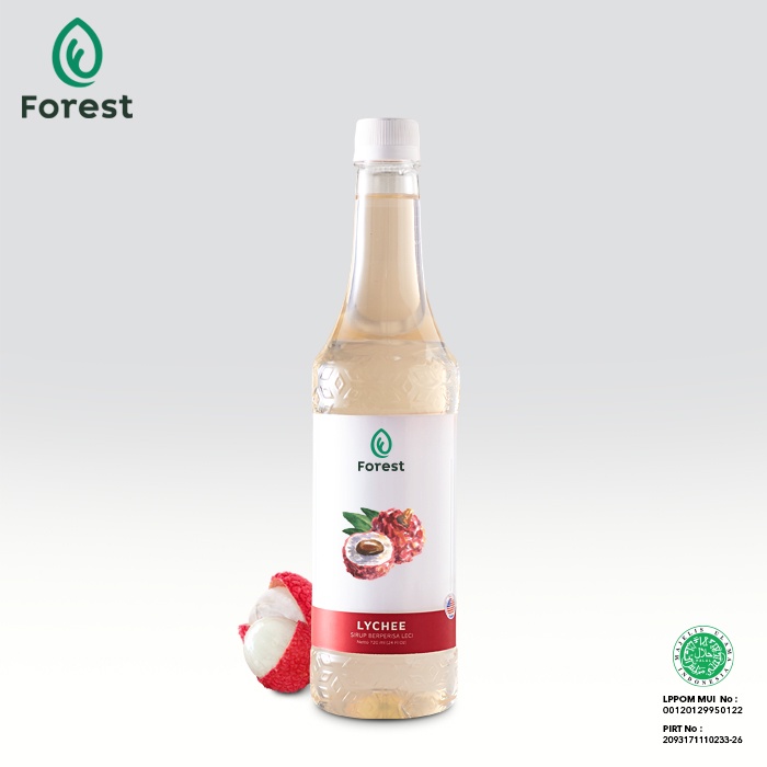 FOREST SYRUP LYCHEE - Sirup Rasa Leci - 720 ml