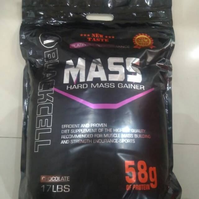BLACKCELL MASS GAINER17LBS DENGAN KEMASAN YANG EKONOMIS DAN PRAKTIS