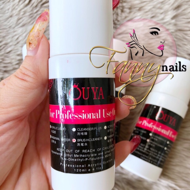 OUYA BRUSH CLEANSER / cairan pembersih kuas nailart nail gel polish