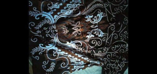 Promo Batik Couple Keluarga Sarimbit Sania Ruffle Batik Ori Ndoro Jowi Motif Mahkota Putih