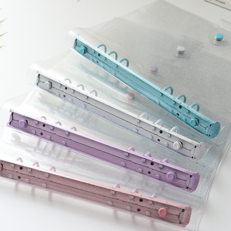 A5 A6 Shiny Binder Cover 3 Inch 5 Inch 7 Inch Photocard Organizer Photo Album Sticker Cards Storage Holder Loose Leaf Sleeves