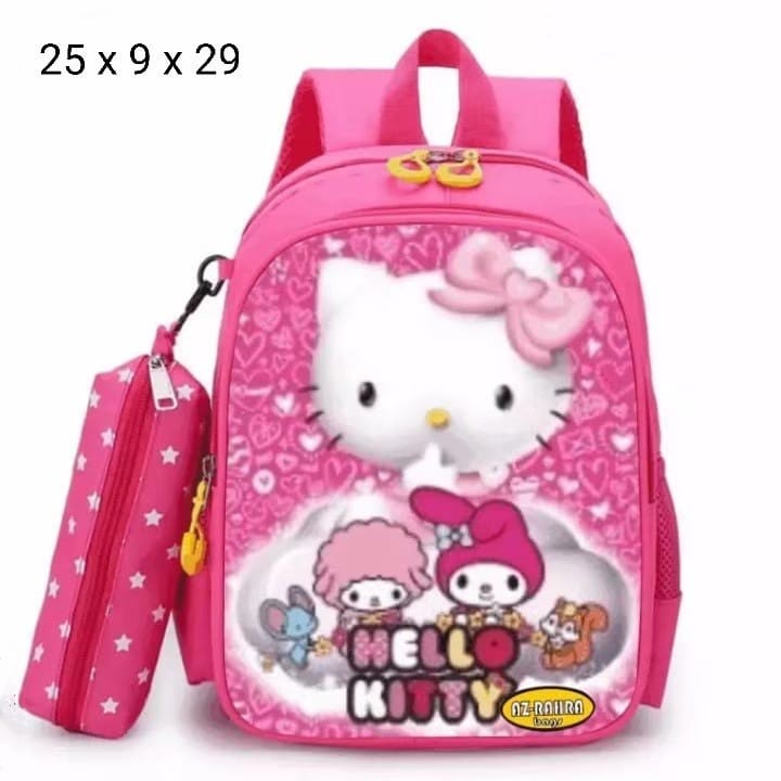 [COD] Tas Anak Perempuan / Tas Ransel Anak Sekolah Motif Hello Kitty / Ransel Anak TK PAUD SD SMP /  Tas Ransel Ngaji / Tas Ransel Anak Terbaru 2022