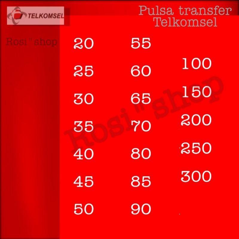 Murah Pulsa Transfer Telkomsel / Pulsa Telkomsel Transfer
