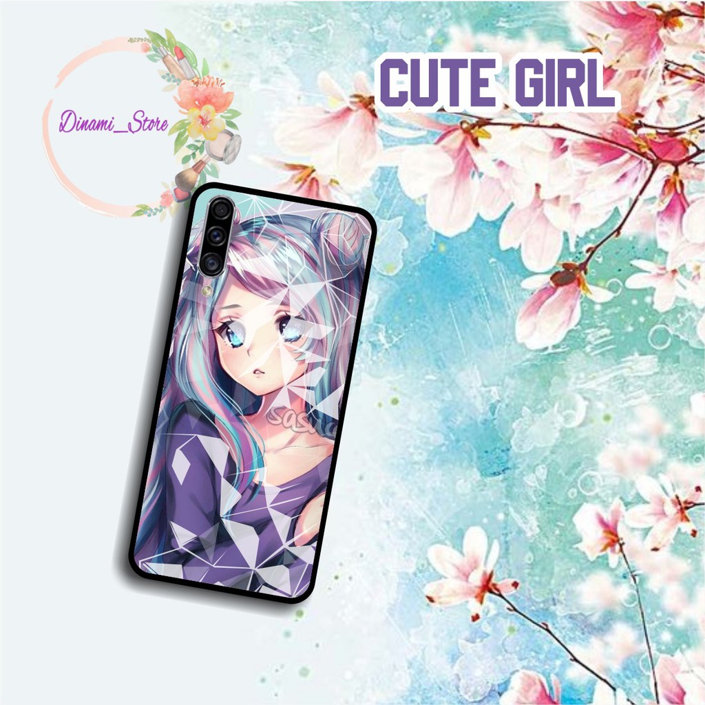 Softcase Diamond CUTE GIRL Oppo A3s A1k A5 A9 2020 A7 F9 A5s A31 A52 a53 A92 A37 A57 A59 A71 DST1697