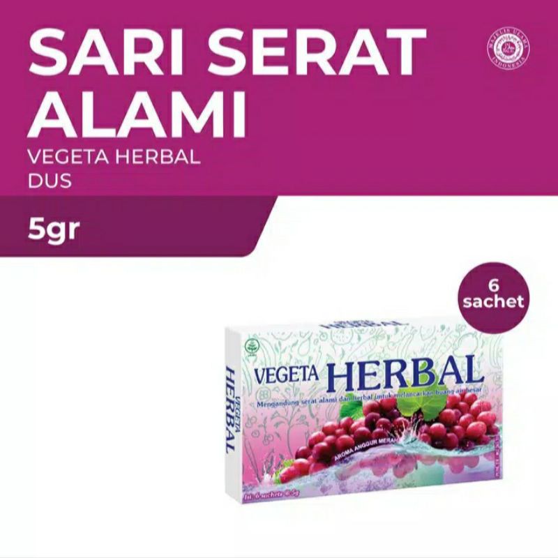 

Vegeta Dus 6 Sachet Herbal 5 g