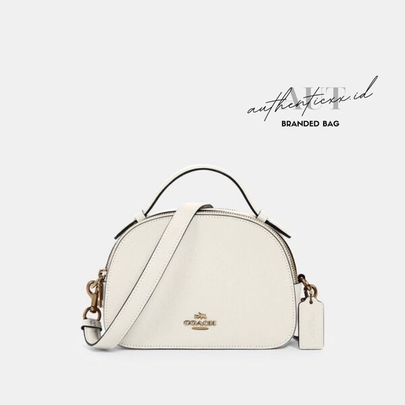 TAS WANITA SERENA SATCHEL IN WHITE LEATHER