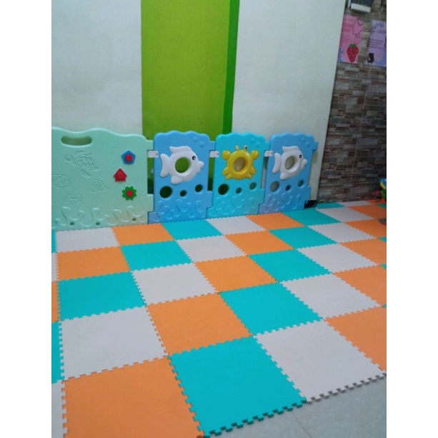 Matras Puzzle  30 x 30 Tbl 1 Cm isi 10 Pcs / Alas Lantai / Playmat / Tikar / Karpet  / Alas Bermain anak/ Eva Foam