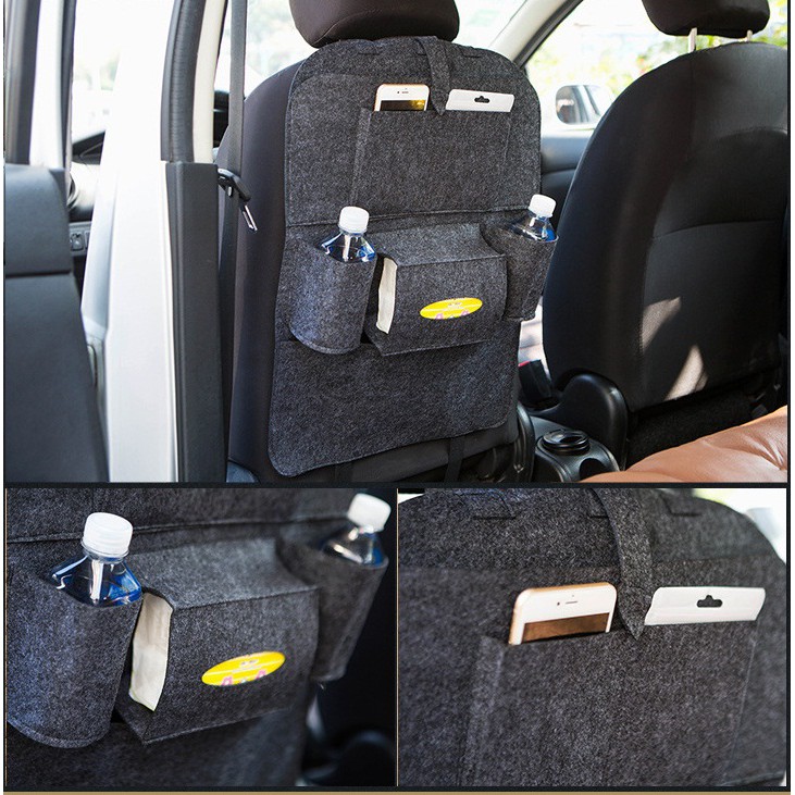 Car seat organizer Tas Multi fungsi Penyimpanan Buku Tissue Minuman di belakang jok Mobil