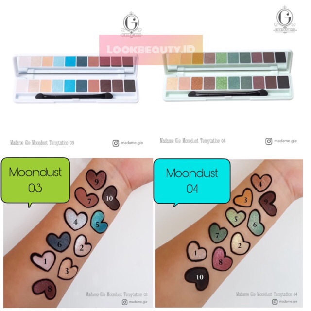 Madame Gie Eyeshadow Moondust Temptation by GISEL - ORIGINAL - BPOM