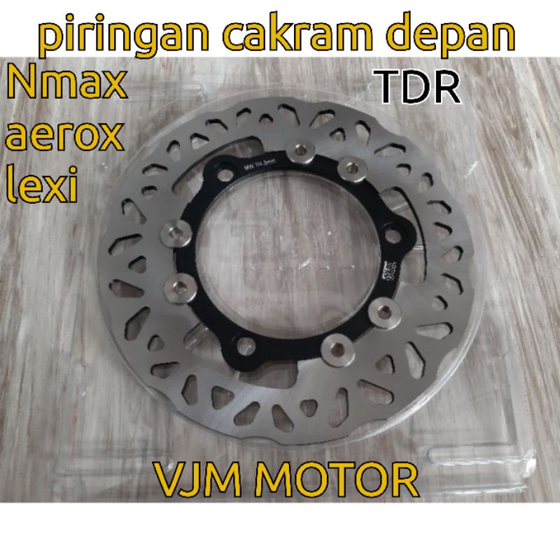 Disc brake TDR Nmax Piringan cakram depan TDR Nmax AEROX Lexi original produk Thailand