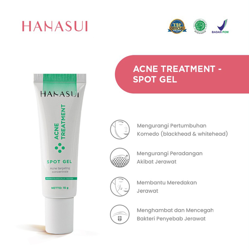 HANASUI Acne Treatment | Flawless Glow 10 Series | Acne Spot | Night Day Cream | Essence | Skincare Skin | Day Cream | Toner kosmetik