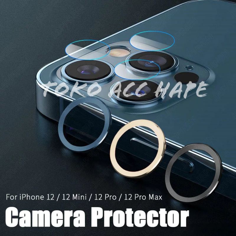 IPHONE 12 MINI/12 PRO/MAX EYE CAMERA PROTECTION METAL RING PELINDUNG KAMERA