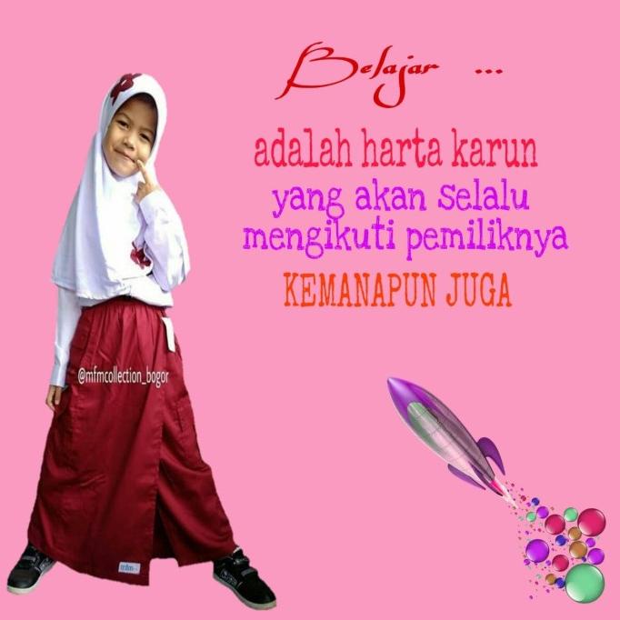 Rok Celana Drill Anak Mfm Warna Merah SD