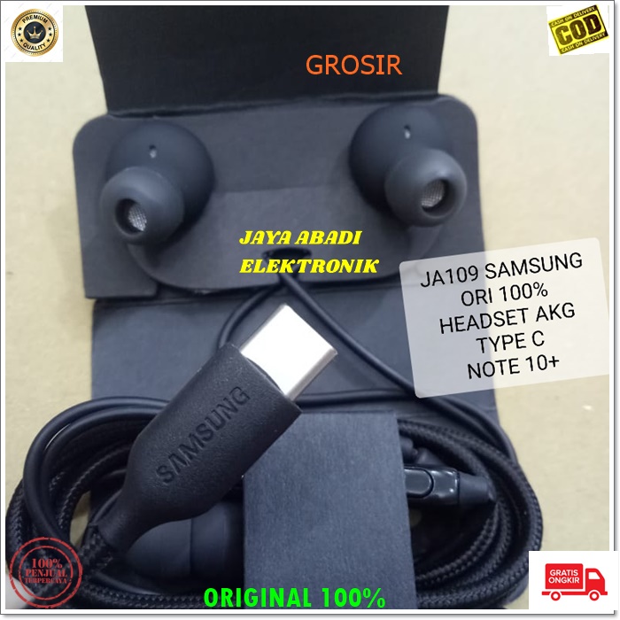 J109 AKG SAMSUNG S10 TYPE C HEADSET HANSDFREE HEADPHONE SUPER BASS MIC GALAXY DOUBLE BASS BISA MUSIK DAN NELPON SUPER EARPOD HF HANDSFREE MEGABASS HANDPHONE AUDIO SUARA SMULE KARAOKE UNIVERSAL BISA UNTUK SEGALA JENIS HANDPHONE YANG MENGGUNAKAN TYPE C