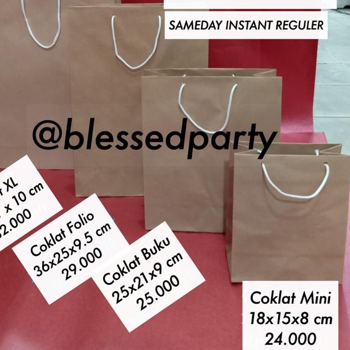 

Best! ISI 12PCS PAPERBAG COKLAT PAPERBAG HAMPERS ,.