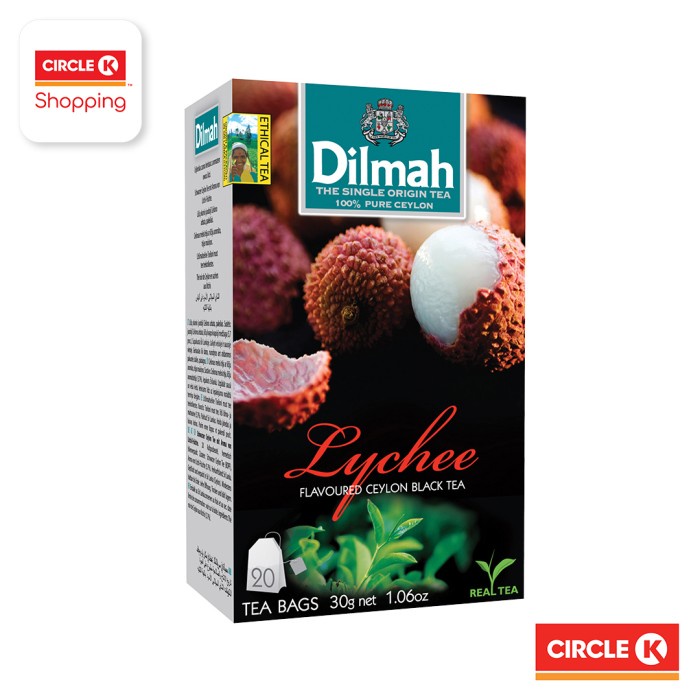 

(BISA COD) DILMAH TAG TEA BAG LYCHEE 20S