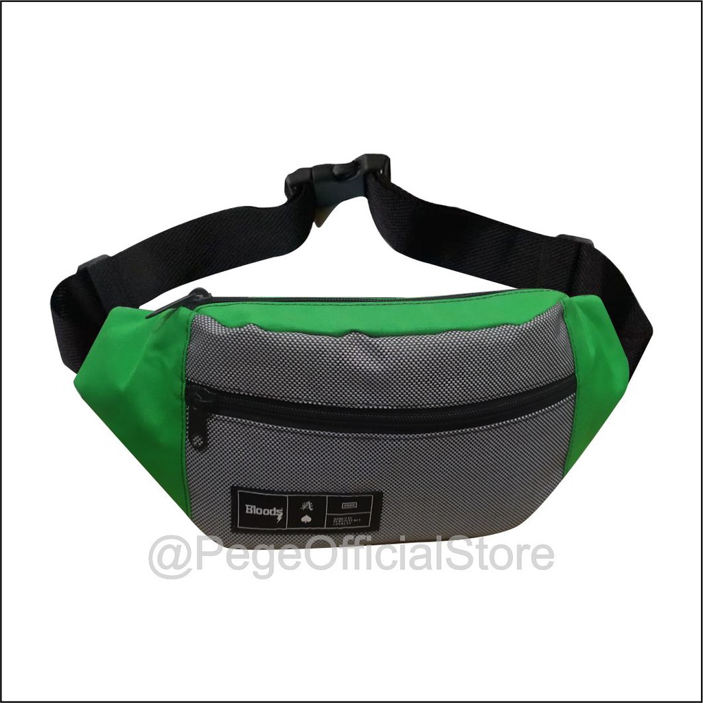 Tas Selempang Waistbag Pege Pria Slingbag Bahu Cowok Model Kombinasi 2 Warna BIsa Untuk Tas Pinggang - PG - 8818