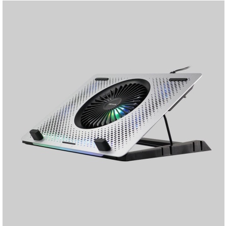 ITSTORE Rexus Cooling Pad / Coolingpad Breeze B150 5 Fan With RGB Alas pendingin Laptop