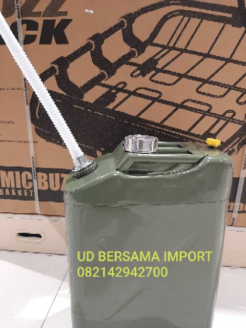 jerigen besi jerigen bahan bakar bensin oli jerry can by krisbow tebal 20LITER