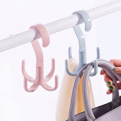 GANTUNGAN 4 KAIT / HOOK BISA PUTAR 360­° HANGER SERBAGUNA MAGIC HOOK 4 KAIT