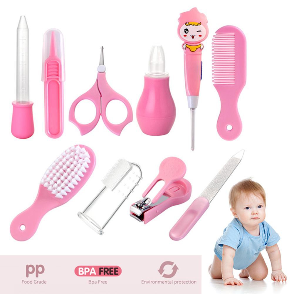 【COD+Pengiriman Cepat】 YUN Mall Baby Care Kit Set 10in1 Sisir Baby Gift Gunting Kuku Pemotong Kuku Bayi Kado Lahiran Grooming Baby