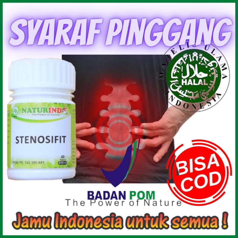 Stenocifit obat herbal tradisional spesial syaraf pinggang nyeri sendi kecetit bpom halal sakit ping