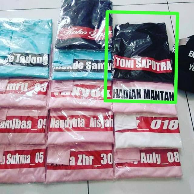 Kaos satuan cutting sticker