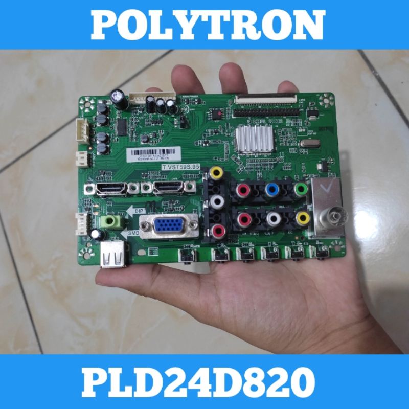 Mainboard Baru Bergaransi - Mainboard TV LED POLYTRON 24D820 Mainboard TV POLYTRON 24D820 Mainboard 
