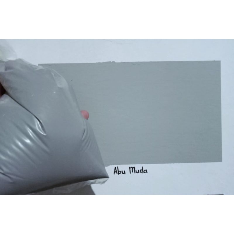 cat kiloan berkualitas warna abu muda berat 1 kg