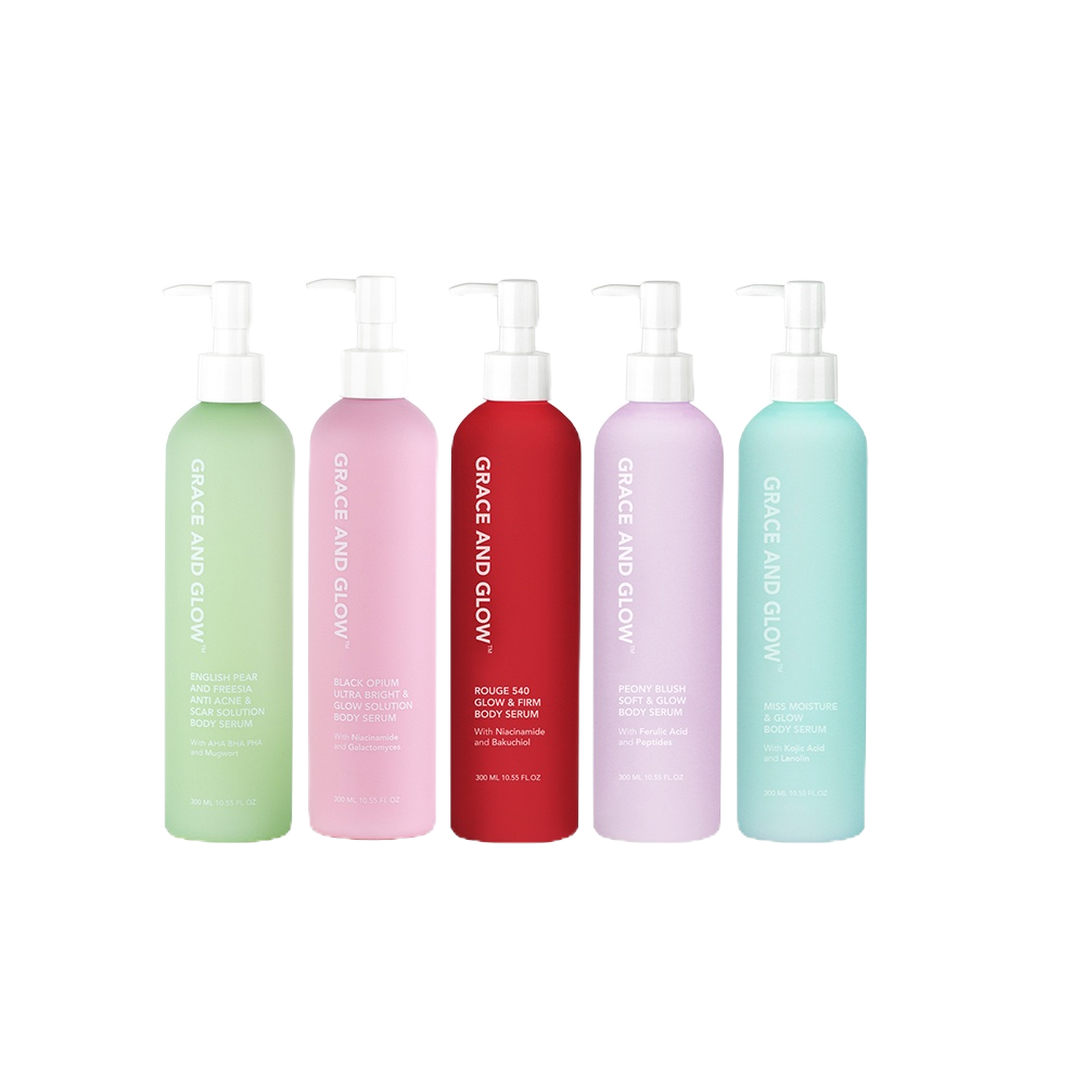 Grace and Glow Body Serum Black Opium - English Pear - Miss Moisture - Peony Blush - Rouge / Grace &amp; Glow Body Serum