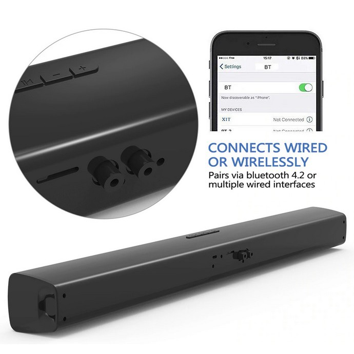 Soundbar Home Theater Powerful Bass Stereo For TV Laptop Smartphone PC