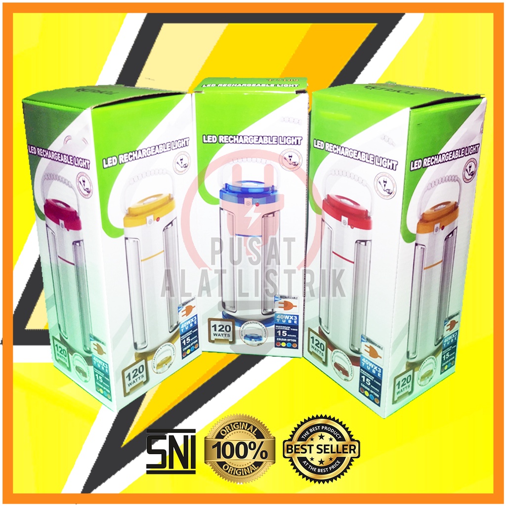 LAMPU EMERGENCY 3 SISI 120 WATT  40W X 3 TUBE / LENTERA EMERGENCY / LAMPU DARURAT / LAMPU EMERGENSI / LAMPU MATI LAMPU LISTRIK PADAM