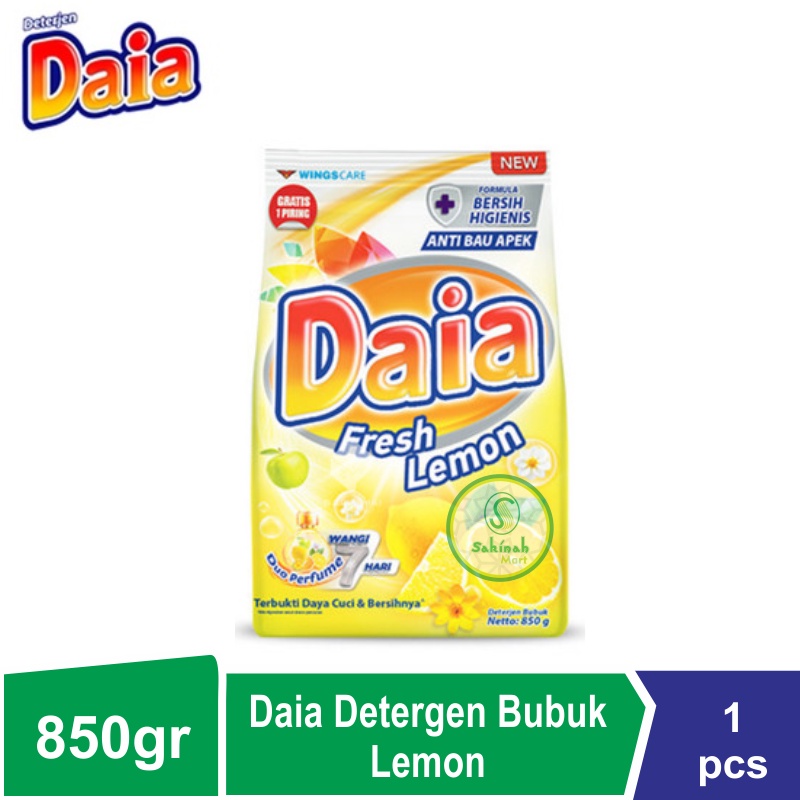 Daia Lemon Detergen Bubuk 850gr