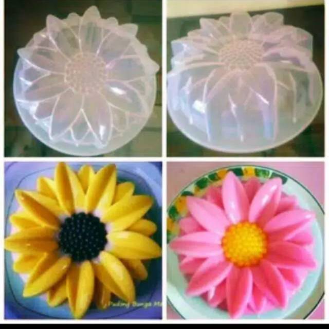 Cetakan puding bunga matahari